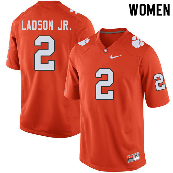 Women #2 Frank Ladson Jr. Clemson Tigers College Football Jerseys Sale-Orange